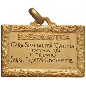 MEDAGLIE FASCISTE Medaglia-placchetta 1927 Regia Aerona…