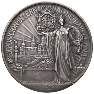SPANIEN. Während Alfonso XIII (1886-1931) geprägte Medaille...