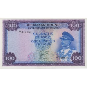 BRUNEI 100 Ringgit 1967 - Pick #5 - Malá reštaurácia na...