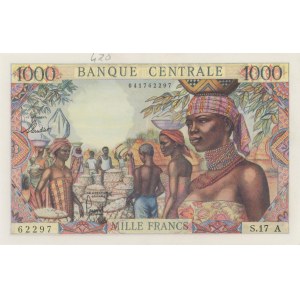 ETATS D'AFRIQUE EQUATORIALE 1000 Francs 1963 A Tchad - Pic...