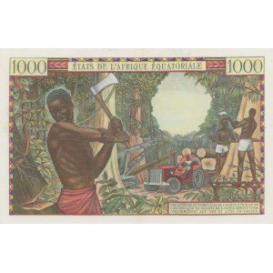 ETATS D'AFRIQUE EQUATORIALE 1000 Francs 1963 A Tchad - Pic...