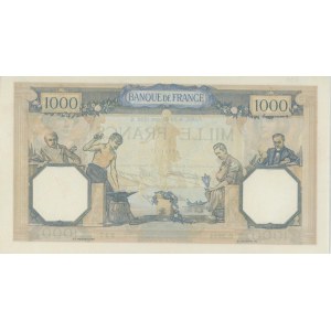 FRANCE 1000 Francs Ceres and Mercury 29-10-1936 - Pick #7...