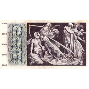 SVIZZERA 1000 Francs 1970 - Pick #52j - Pieghe e numero…