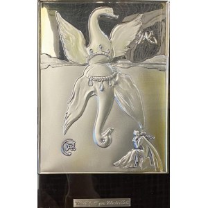Salvador Dalì (1904-1989) Sbalzo su lamina d'argento 92…