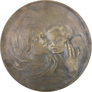 Giuseppe Manzo (1849-1942) Bassorilievo in bronzo di ma…