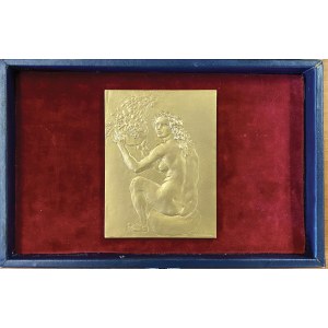 Francesco Messina (1900-1995) Placchetta in bronzo dora…