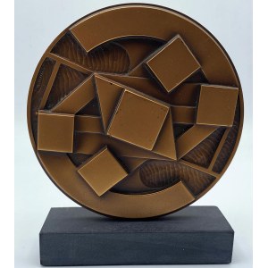 Gio' Pomodoro (1930-2002) Medaglia-Scultura in bronzo s…