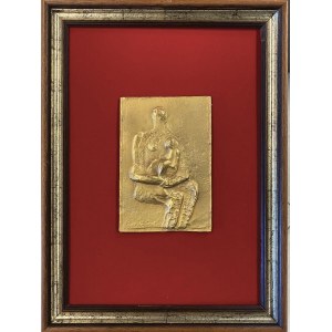 Bassorilievo a sbalzo su lamina dorata del XX secolo - …