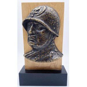 Busto-scultura da fusione - Benito Mussolini (1883-1945…