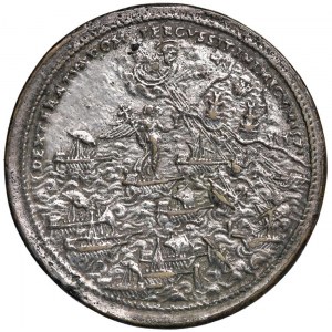 Pio V (1566-1572) Medaglia coniata A. VI 1571 Battaglia...