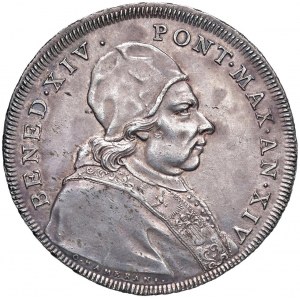 Benedetto XIV (1740-1758) Scudo 1754 A. XIV - Munt. 45 ...
