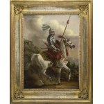 Aleksander ORŁOWSKI (1777-1832) - krąg, Jeździec w zbroi na koniu