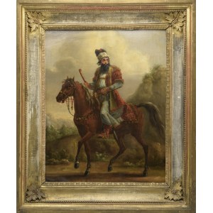 Aleksander ORŁOWSKI (1777-1832) - krąg, Jeździec na koniu