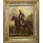 Aleksander ORŁOWSKI (1777-1832) - krąg, Jeździec na koniu
