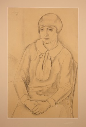 Maurycy MĘDRZYCKI (1890-1951), Portret młodej kobiety, 1927