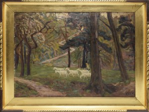Ludwik MISKY (1884-1938), Pasterka kóz [Motyw z Żelaznej Wody]