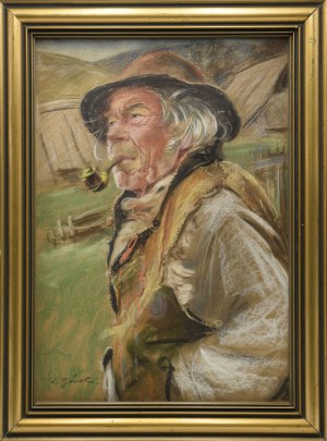 Stanisław GÓRSKI (1887-1955), Góral z fajką