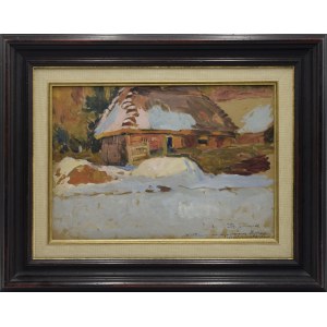 Stanislaw JANOWSKI (1866-1942), Cottage in Winter