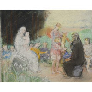 Józef UNIERZYSKI (1863-1948), Artysta przy pracy
