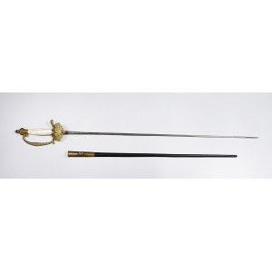 Sword of a senior French officer, for the gala uniform, in scabbard