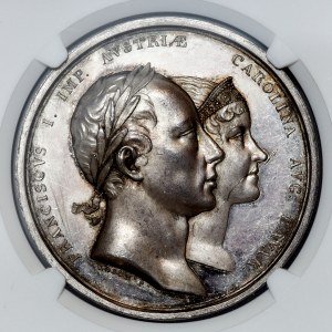 Austria, Medal Ślubny Franciszek I i Karolina Bawarska 1816