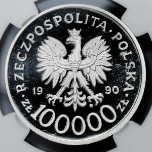 100000 Gold 1990 Solidarity (32mm)