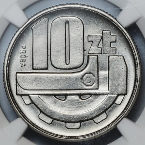 10 złotych 1960 klucz i koło zębate, PróBA NIKIEL