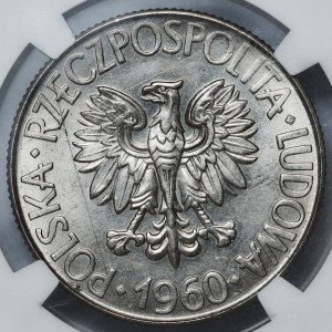 10 złotych 1960 klucz i koło zębate, PróBA NIKIEL