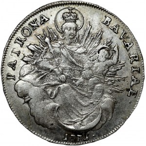 Niemcy, Bawaria, Maksymilian III Józef, talar 1771 A, Monachium