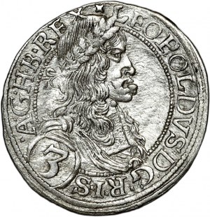 Austria, Leopold I, 3 krajcars 1670, Vienna