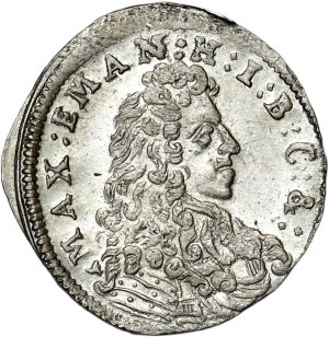 Germany, Bavaria, Maximilian II Emanuel, 3 krajcars 1691, Munich