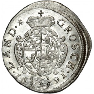 Niemcy, Bawaria, Maksymilian II Emanuel, 3 krajcary 1691, Monachium