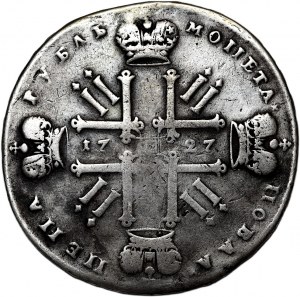 Rosja, Piotr II, rubel 1727, Moskwa