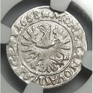 Śląsk, Chrystian Wołowski, 1 krajcar 1668 CB, Brzeg