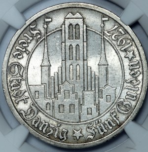Wolne Miasto Gdańsk, 5 guldenów 1927