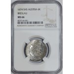 Śląsk, Leopold, 6 krajcarów 1674 SHS, Wrocław
