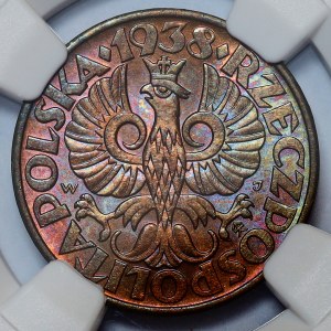 5 pennies 1938