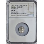 Śląsk, Ks. Oleśnickie, Konrad VIII, halerz (1417-1447), Oleśnica