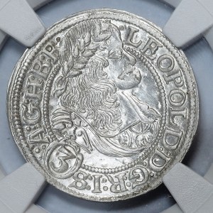 Silesia, Leopold I, 3 krajcary 1669/8 SHS, Wrocław