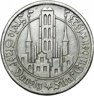 Wolne Miasto Gdańsk, 5 guldenów 1923