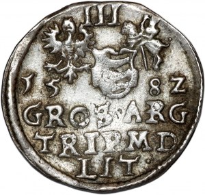 Stefan Batory, trojak 1582, Vilnius