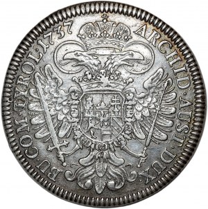 Austria, Charles VI, 1737 thaler, Hall