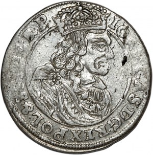 John II Casimir, ort 1663 AT, Bydgoszcz, very rare portrait