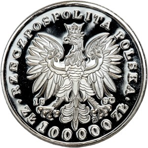 100000 Gold 1990, Pilsudski, Small Triptych