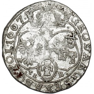 Jan II Kazimierz, szóstak 1667 TLB, Bydgoszcz