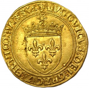 France, Louis XII, ecu d'or au soleil, gold shield with sun