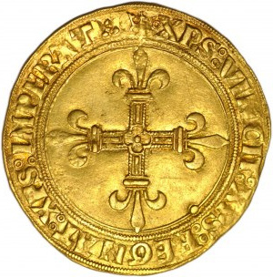 France, Louis XII, ecu d'or au soleil, gold shield with sun