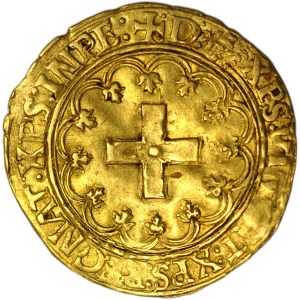 Francja, Franciszek I, Écu d'or à la croisette, L Bayonne