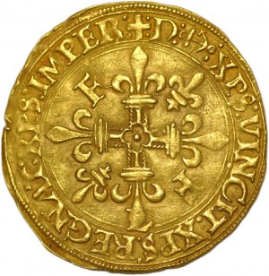 France, Francis I after 1540, Ecu d'or au soleil, L Bayonne