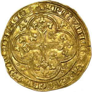 France, John II the Good, Ecu d'or à la chaise, golden chair